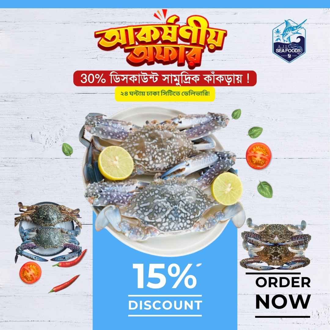 Blue Sun Crab (Mid Size)